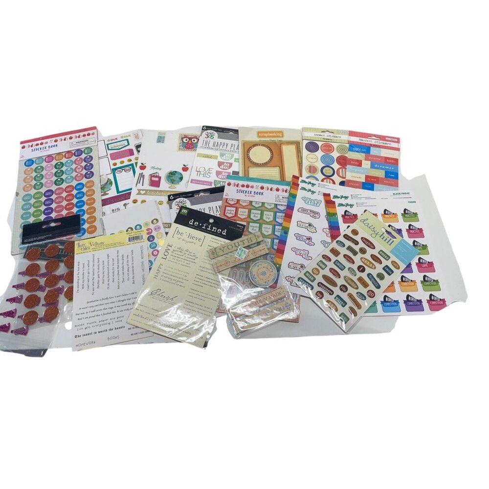 Assorted Sticker Set Back to School Motivational Planner Journaling